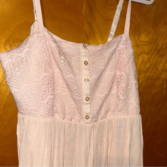 New torrid Peach blush Babydoll Gauze Crochet Trim Cami 1X 14 16 - Picture 3 of 4